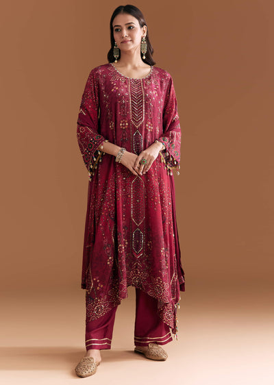 wine-crepe-printed-kurta-set-with-stone-work-1