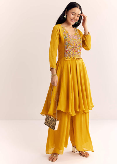 yellow-chinon-zardosi-kurta-palazzo-suit-sg324507-2