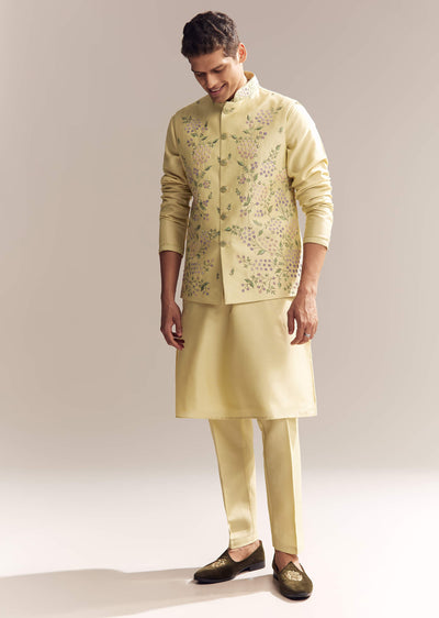 yellow-silk-kurta-jacket-set-for-men-with-heavy-embroidery-sg330294-1