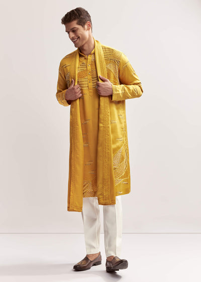 yellow-silk-kurta-set-for-men-with-cutdana-and-bead-work-sg321964-1