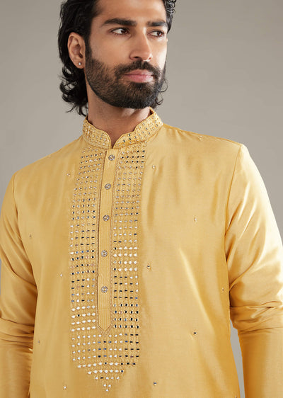 yellow-silk-kurta-set-for-men-with-mirror-work-sg361731-2 133ace0d-45b0-414f-9cda-6ab8e5ff2aa7
