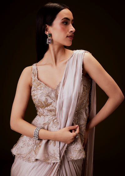 ChampionPeachSequenceEmbroideredPeplumTopWithSaree-SG299029-6 2