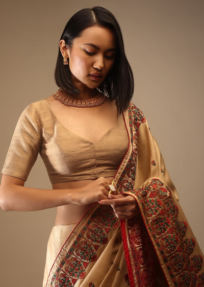 apple cinnamon half sleeveless blouse.png