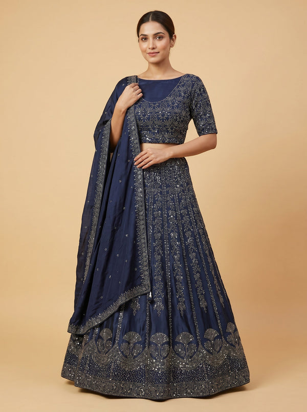 Azure Shine Lehenga