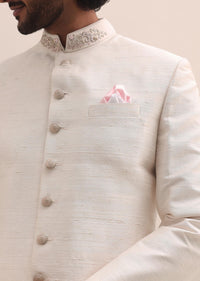 baby pink sherwani with cutdana embroidered collar for men-sg228294 6