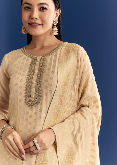 beige-banarasi-georgette-kurta-set-with-zardosi-neckline-sg320343-1