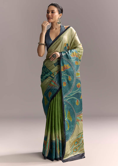 beige-cotton-saree-with-hand-painted-blue-motifs-and-brown-border-sg317779-1