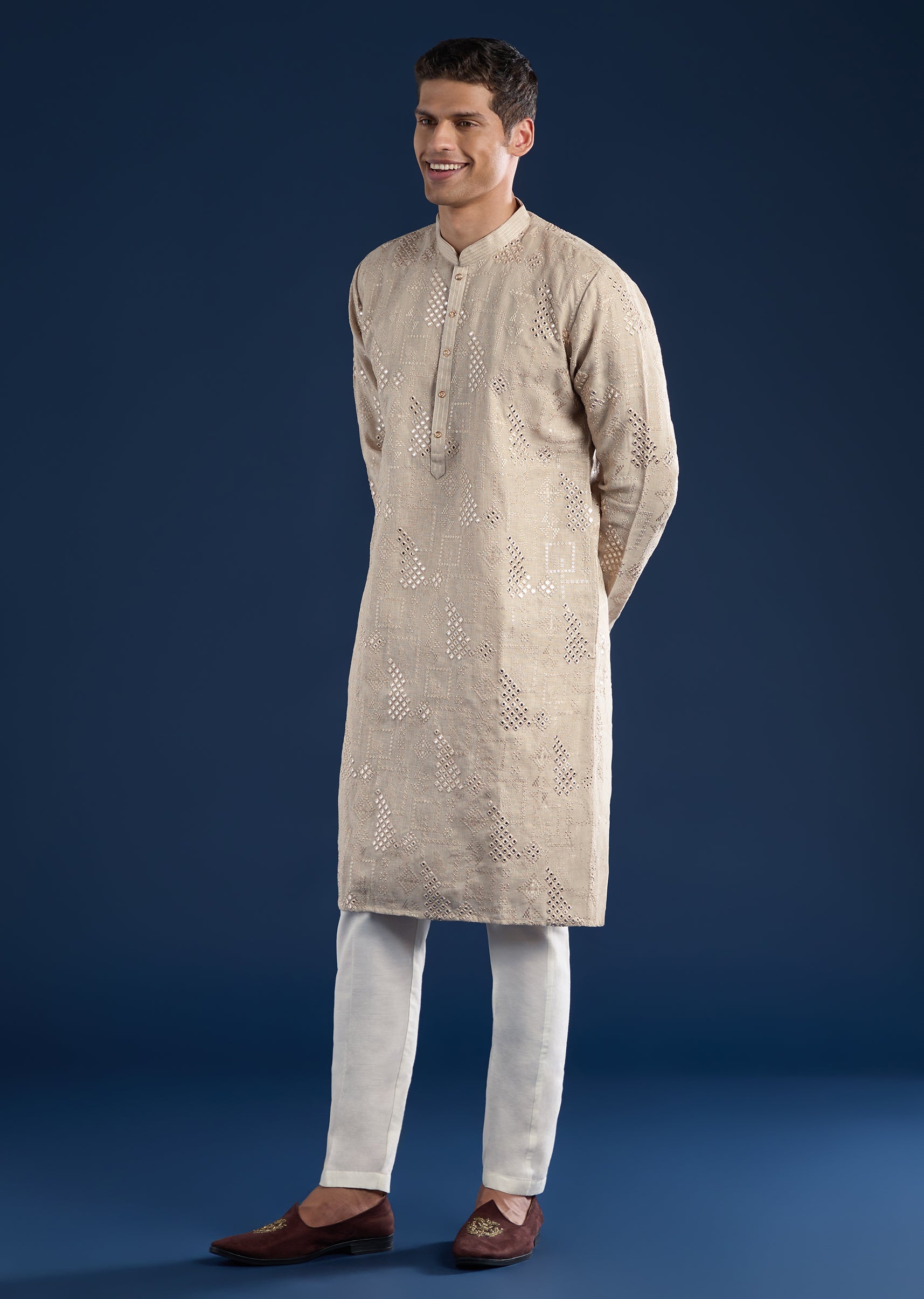 beige-embellished-kurta-set-sg349965-3 30030cfa-75db-4a45-9826-a890977e0640