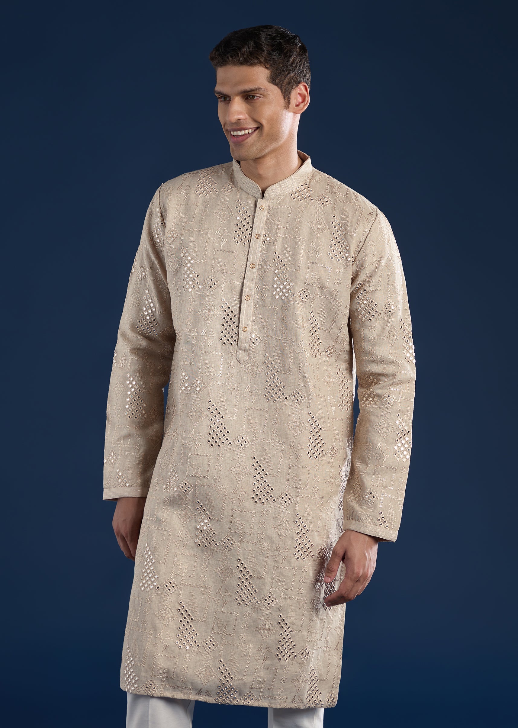 beige-embellished-kurta-set-sg349965-4 fcb61ce3-56ad-43e3-811c-2ef19e585090