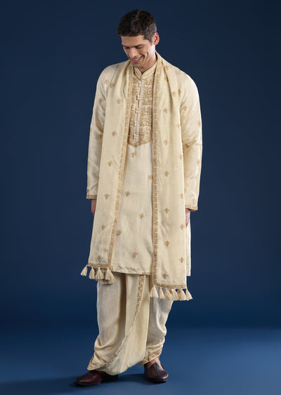 beige-kurta-set-with-dhoti- -dupatta-sg375449-1 29722fae-6cbe-44ca-9fc3-658ec263b2ce