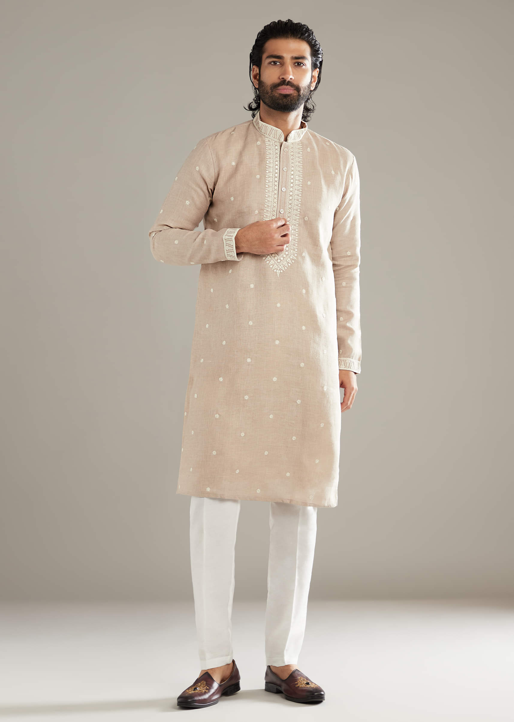 beige-linen-kurta-set-for-men-with-resham-hand-work-sg356017-2 127ae85e-d67f-4375-b742-6e3d673a9d98
