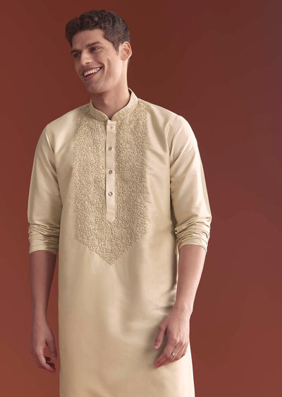 beige-tussar-kurta-set-for-men-with-embroidery-sg325936-1