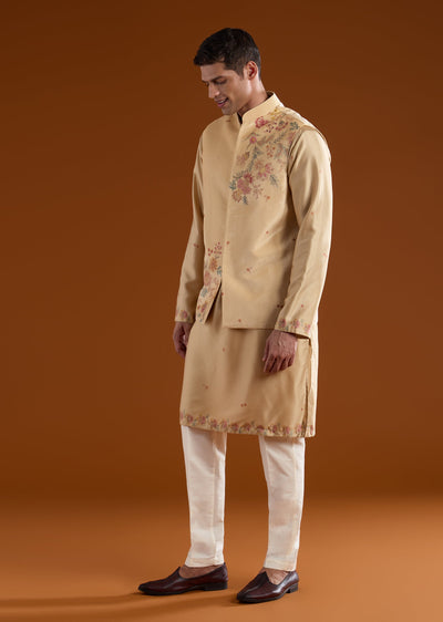 beige-velvet-kurta-jacket-set-sg332748-1 51fe5a4c-13e0-4920-9403-7df5a501c87f