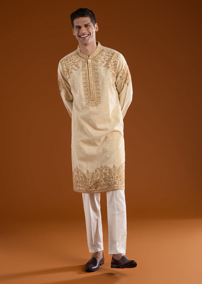 beige-viscose-embroidered-mens-kurta-pant-set-sg367354-1 c7341fd5-5395-4e1a-844d-8033b3c43a33