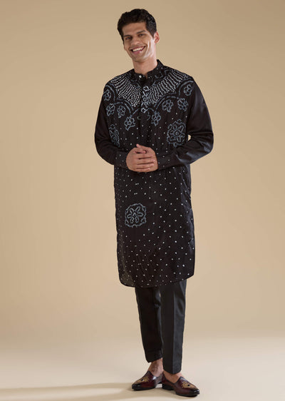 black-bandhani-silk-mens-kurta-and-pant-set-sg349573-1
