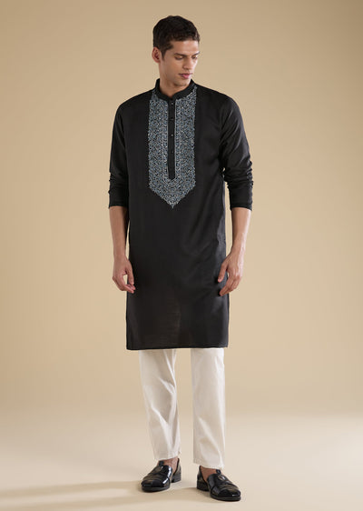 black-casual-kurta-set-sg370556-1 7ed864d2-1c73-4838-aae0-e6038e7e1bde