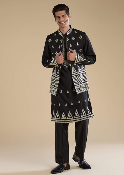 black-foil-applique-mens-jacket-kurta-and-pant-set-sg322806-1