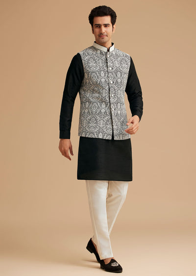 black-kurta-jacket-set-with-resham-work-and-hand-embroidered-collar-sg300247-1