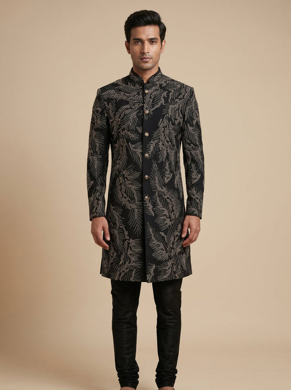 Black Modern Indowestern