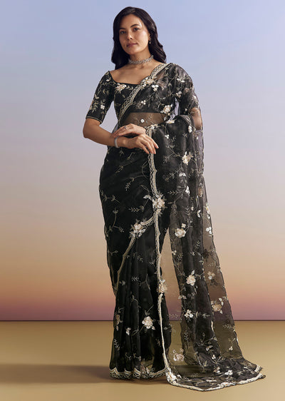 black-organza-saree-with-all-over-floral-jaal-embroidery-sg319889-1