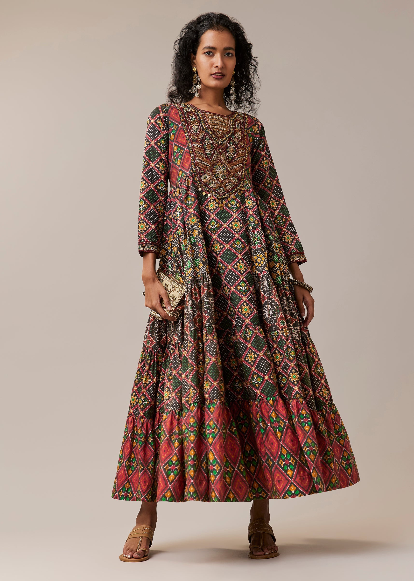 black-patola-print-silk-long-kurti-sg344853-1 6e993575-c7fd-4d93-992c-e68e530ceb3f