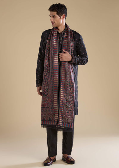 black-silk-mens-kurta-set-with-dupatta-sg351131-1