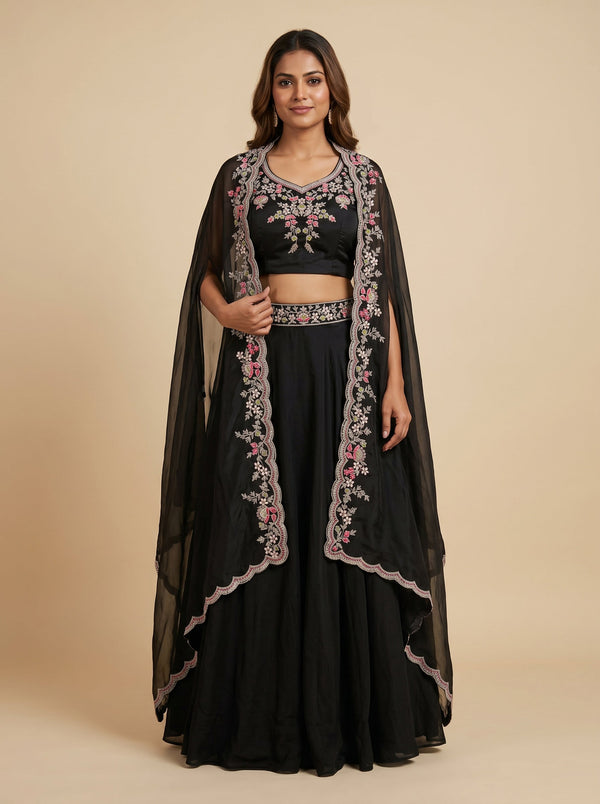 Black Tone Palazzo Set