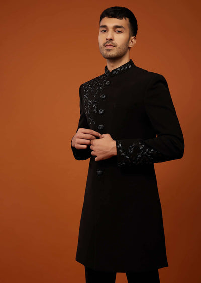 black embroidered indo-western-sg129765 2