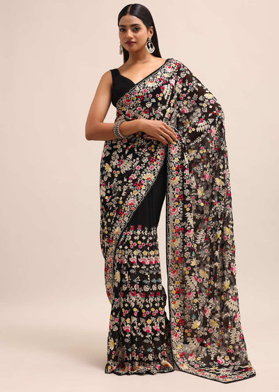 black georgette parsi gara multi color saree with unstitched-sg237858 9 17a74996-9f1e-4153-9c39-86bb4a219e70