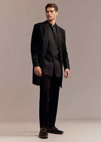 black indo western set for men with tonal-sg356189-1 1