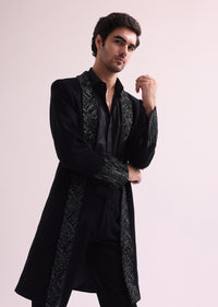 black lapel tuxedo in suiting wi-sg231289 5