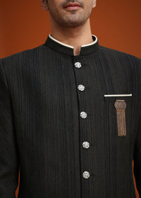 black silk sherwani set-sg258802 3