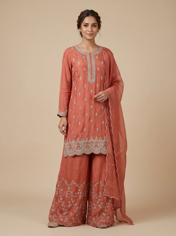 Bloom Petunia Pink Palazzo Set