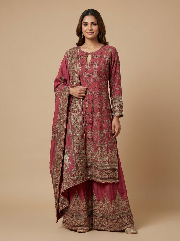 Blossom Pink Kurti Pant Set