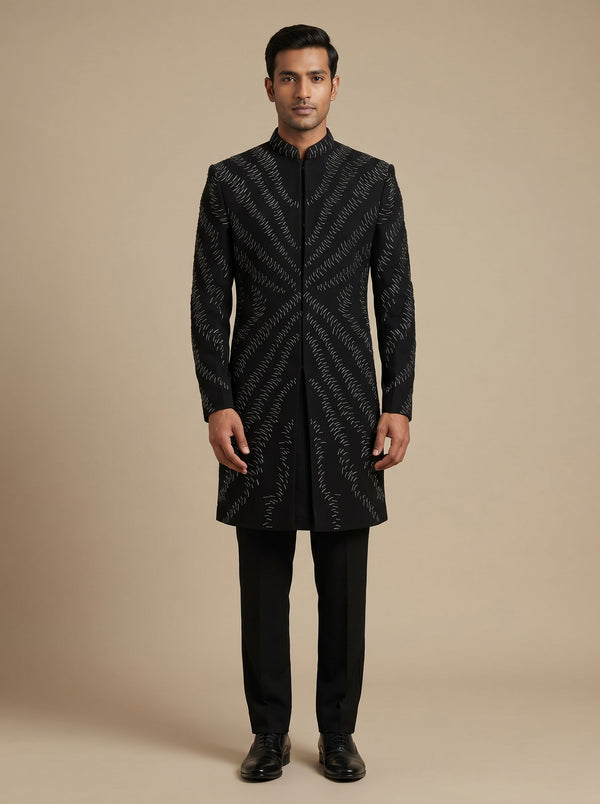 Blue Classic Indowestern