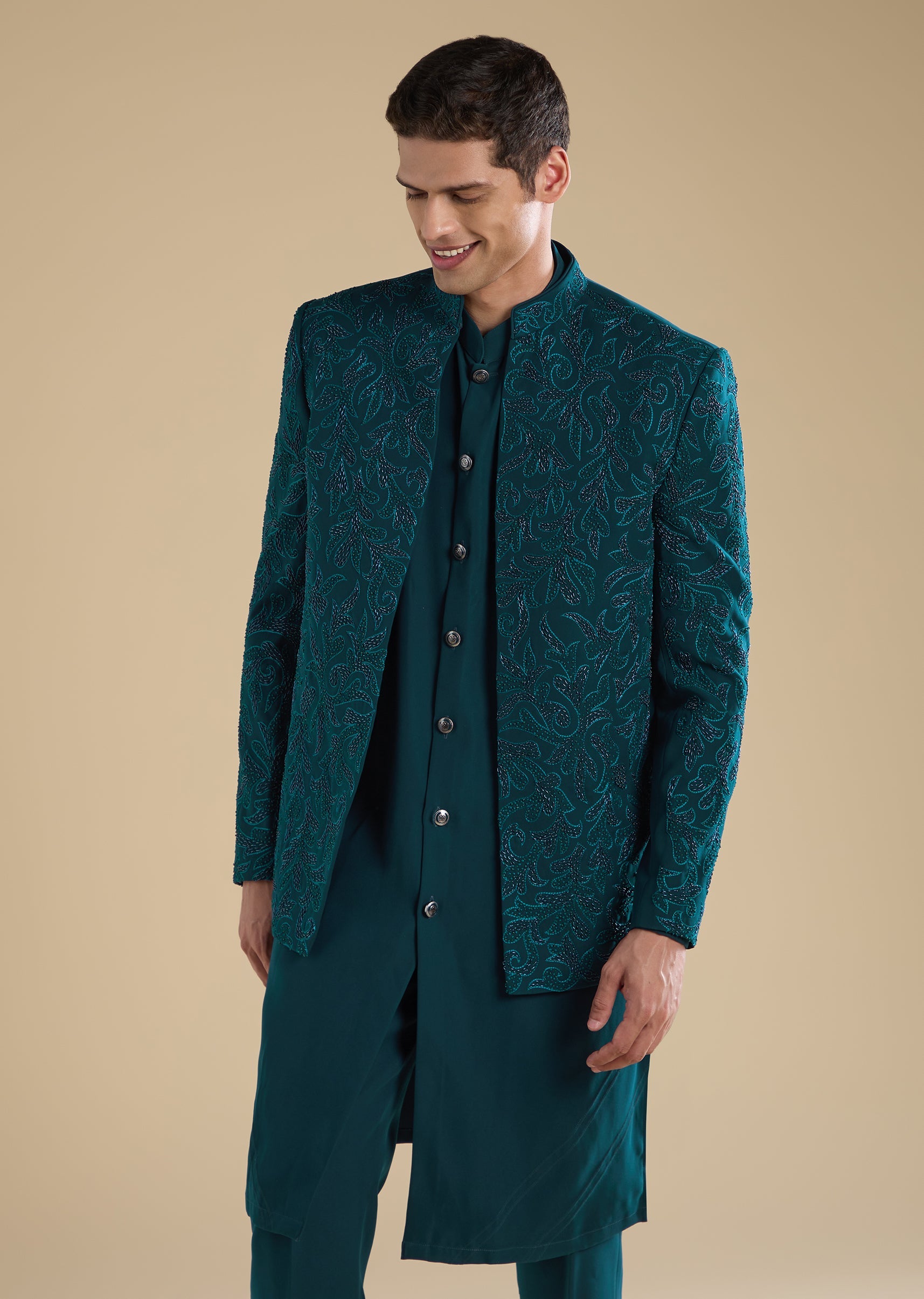 blue-embellished-jodhpuri-set-with-kurta-and-pants-sg333668-3 a949c26f-d751-411b-b3c6-5a857eda5a5b