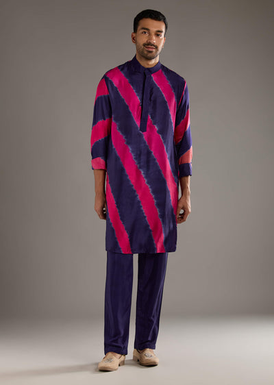 blue-modal-kurta-set-for-men-with-hand-dyed-leheriya-print-sg349637-1