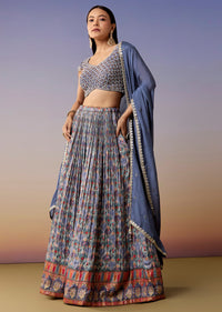 blue-printed-jacquard-bridesmaid-lehenga-set-sg389660-1 277678e4-8c18-4254-b7e6-de0f40968af1