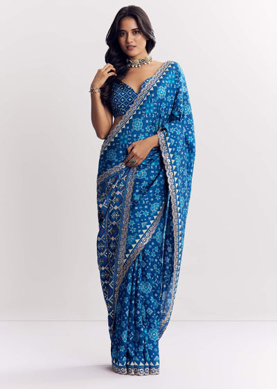 blue-satin-ikat-printed-saree-with-gota-and-mirror-embroidery-sg316261-2