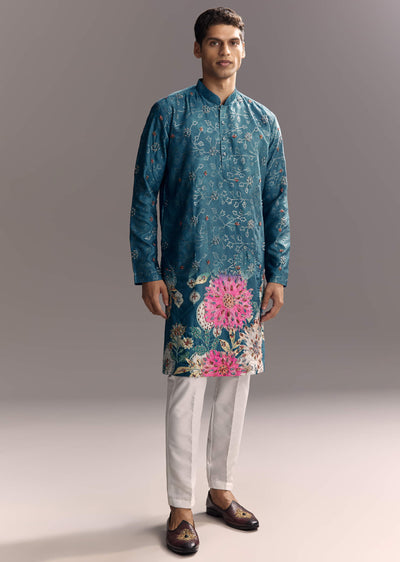 blue-silk-kurta-set-for-men-with-resham-embroidery-sg321796-1