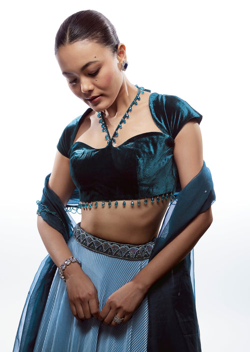 blue-velvet-fancy-neck-blouse-