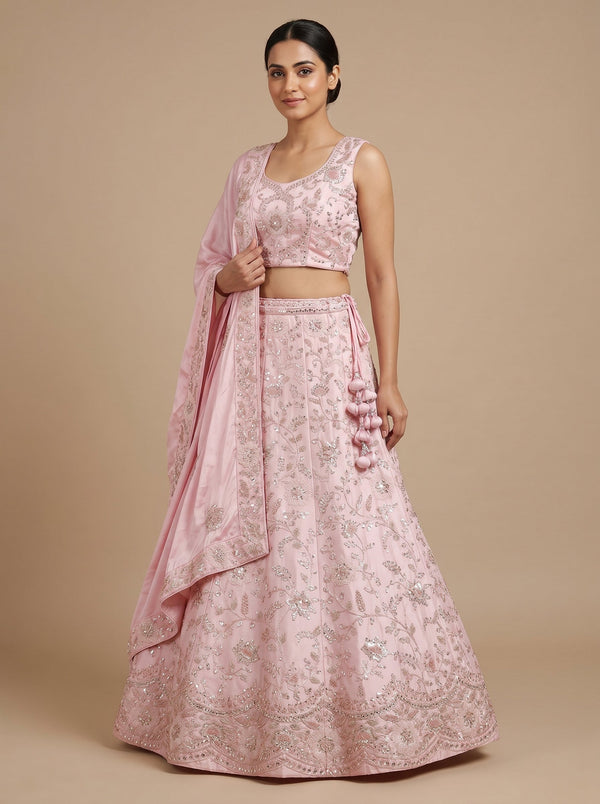 Blush Bloom Lehenga