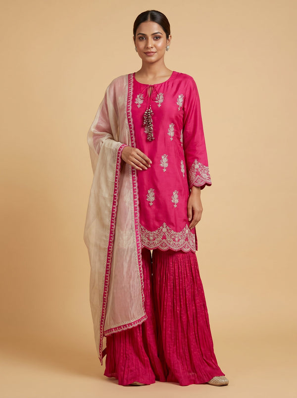 Blush Petal Palazzo Set
