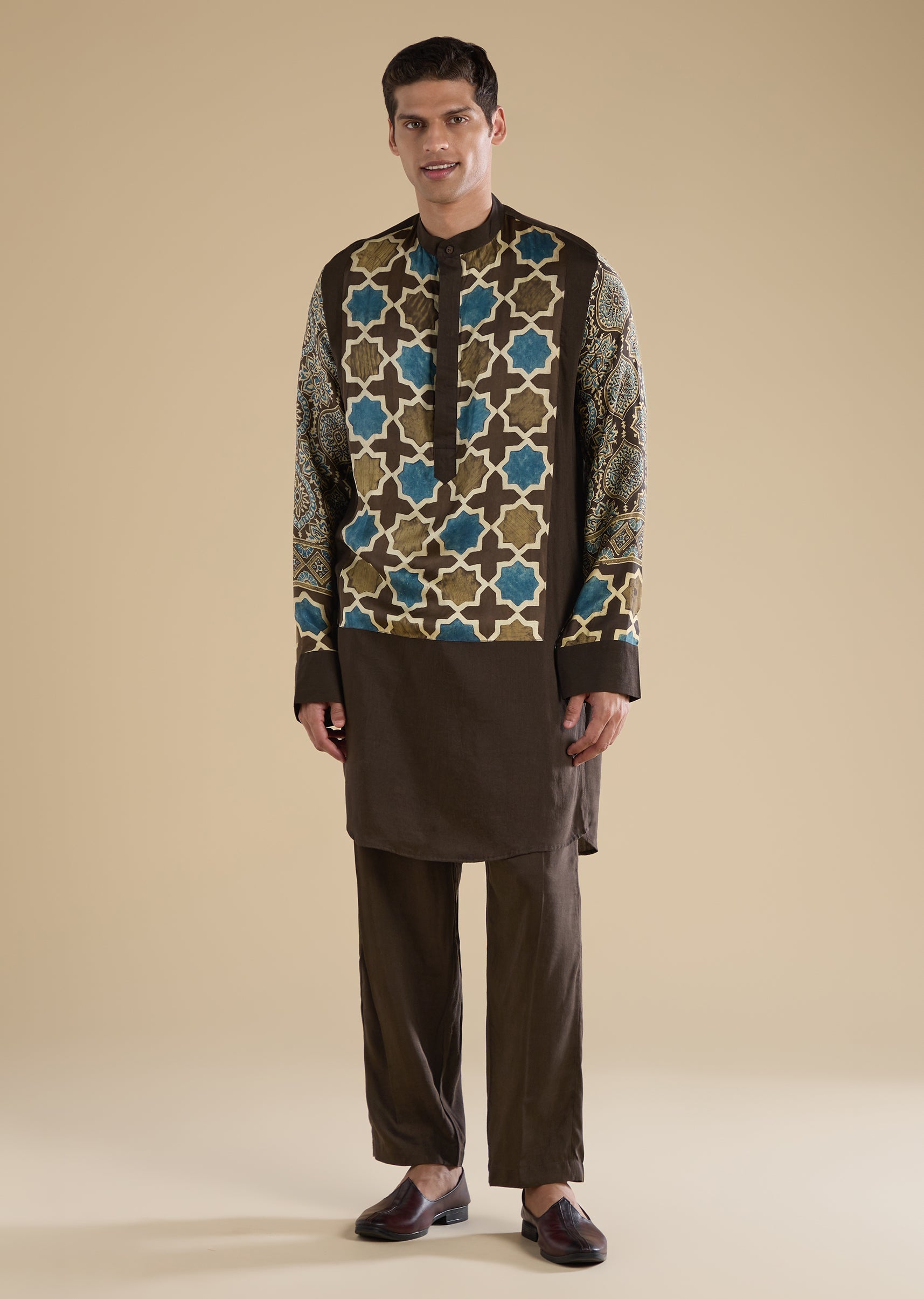 brown-ajrakh-printed-kurta-set-sg349341-1 108c45dc-9a8e-41da-9c23-c70a39ef7a5b