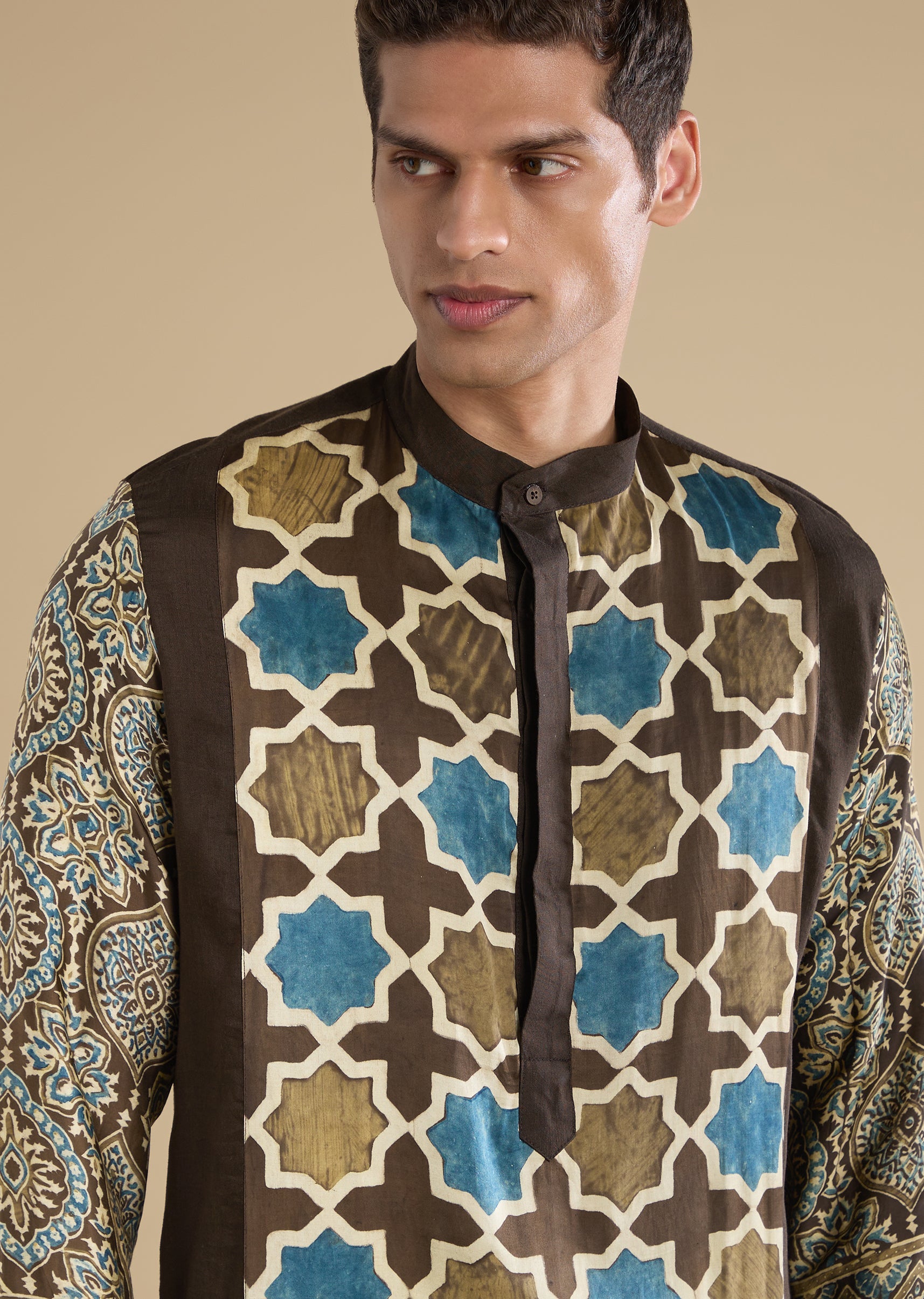 brown-ajrakh-printed-kurta-set-sg349341-2 bee23713-38f5-4157-86fd-c028c2374db5