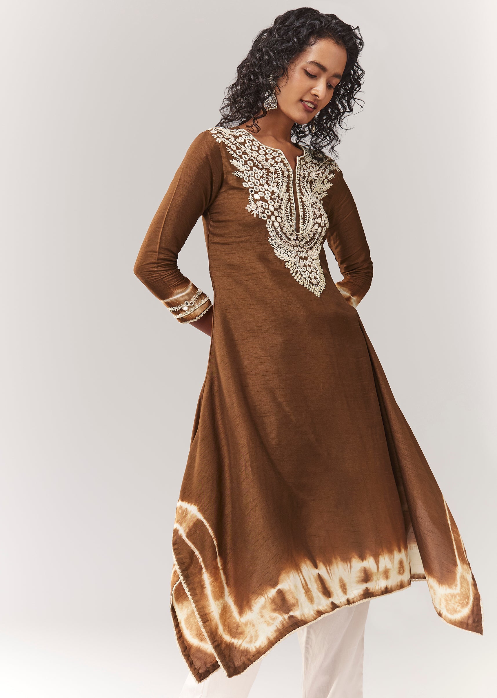 brown-asymmetric-a-line-kurta-coord-with-mirror-and-sequin-work-sg383455-4 bea63f41-acc0-4dc8-ac0f-3db951b6b202