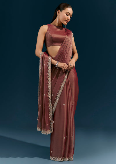 brown-tissue-saree-with-floral-embroidered-border-and-delicate-butti-work-sg385113-1 2e20b4cd-abbe-42fe-8c9e-279e262fbc80