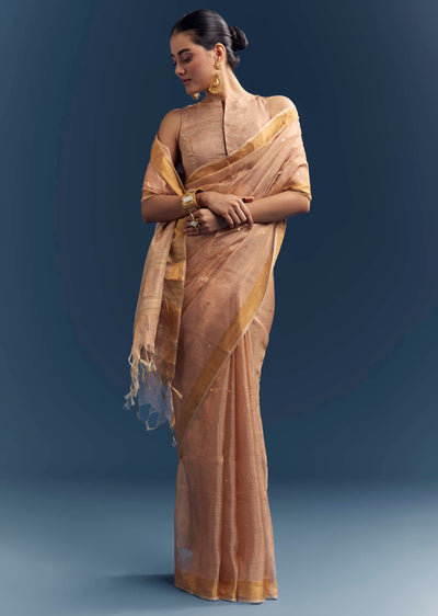 copper-tissue-organza-woven-saree-with-golden-zari-work-sg346427-1