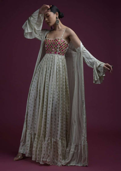 cream-white-gathered-dress-and-ruffle-jacket-set-adorned-in-green-bandhan-print-and-colorful-abla-work-online-kalki-fashion-d002aso69y-sg52819 2