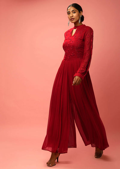 d001d6078y-sg82091-deep rose red jumpsuit 3